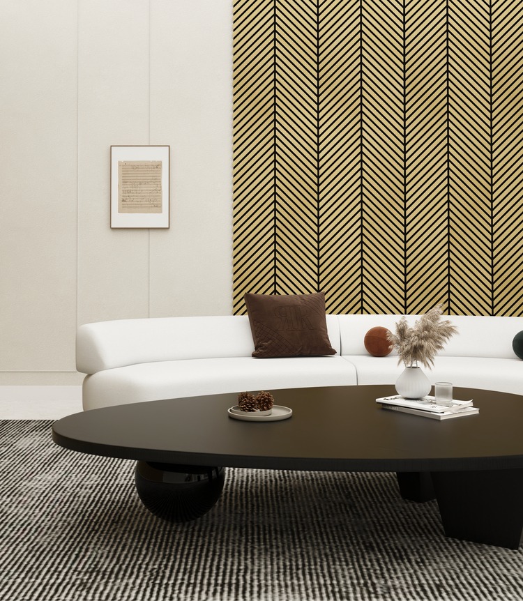 Flexible tambour wall panel